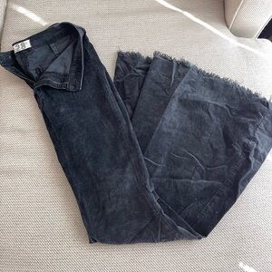 Free People Black Flare Corduroys